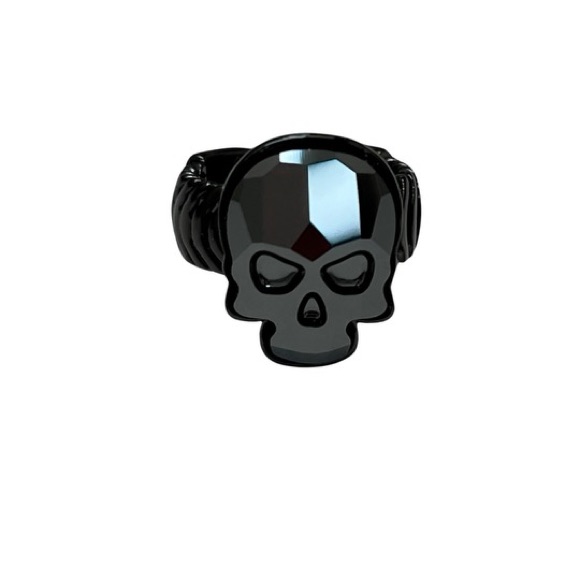 Swarovski Crystal Skull Adjustable Ring